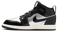 Jordan Boys AJ 1 Mid SE Uni - Boys' Preschool Shoes Silver/Gold/Black