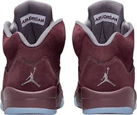 Jordan Mens Retro 5 SE - Basketball Shoes Maroon/Silver/Grey