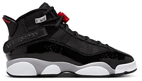 Jordan Boys 6 Rings - Boys' Grade School Basketball Shoes Black/Fire Red/White