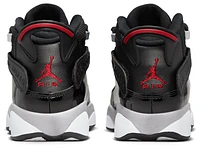 Jordan Boys 6 Rings - Boys' Grade School Basketball Shoes Black/Fire Red/White