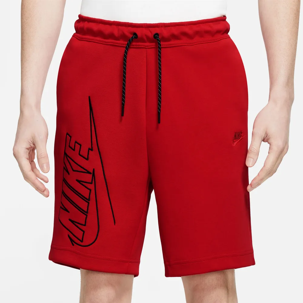 Nike Mens Nike GX Tech Fleece Shorts - Mens Red/Red Size M