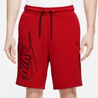 Nike Mens Nike GX Tech Fleece Shorts - Mens Red/Red Size M
