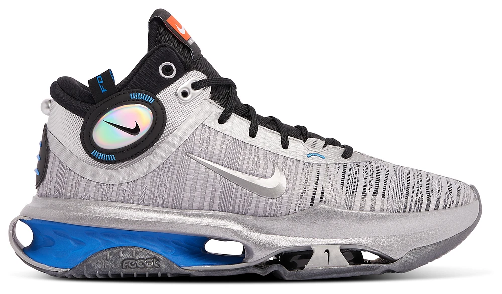 Nike Mens GT Jump - Basketball Shoes Black/Light Photo Blue/Metallic Silver