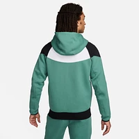 Nike Mens Nike Tech Fleece Full-Zip Hoodie - Mens Green/Black/White Size XL