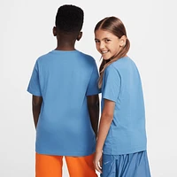 Nike Boys NSW Boxy 1 Futura T-Shirt - Boys' Grade School Aegean Storm