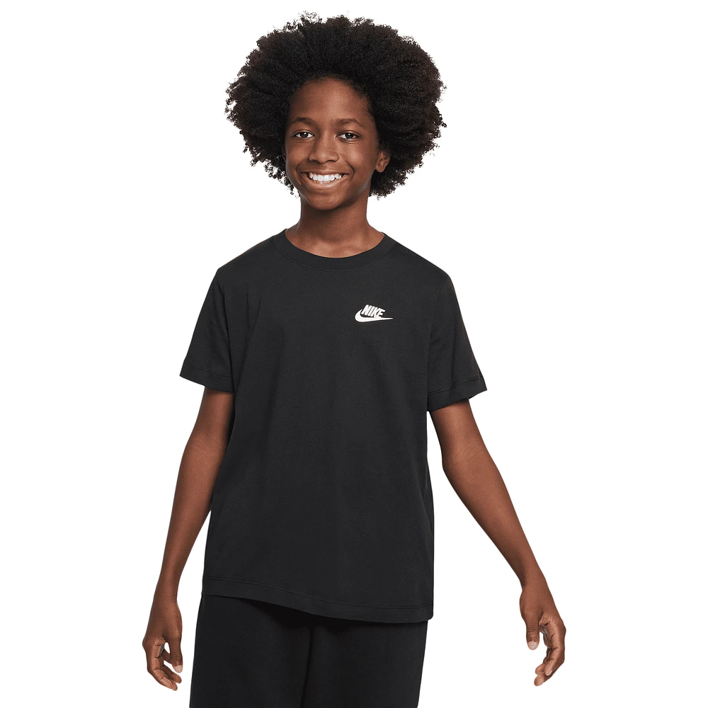 Nike Boys NSW EMB Futura T-Shirt - Boys' Grade School Black