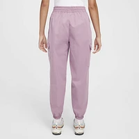 Nike Girls Nike NSW Cargo Star Pants - Girls' Grade School Plum Dust/White Size L