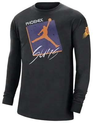 Nike Suns Courtside Statement  Long Sleeve T-Shirt - Men's