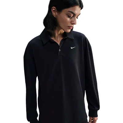 Nike NSW Essential Oversize Long Sleeve Polo - Women's