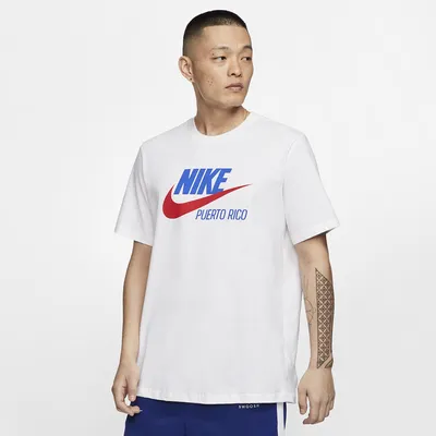 Nike Mens NSW City T-Shirt - White/Red/Blue