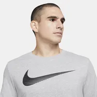 Nike Mens Nike DFC 2YR Swoosh T-Shirt - Mens Dk Gy Heather Size XL