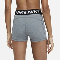 Nike Womens Nike Pro 365 3" Shorts - Womens Smoke Grey Heather/Black Size XL