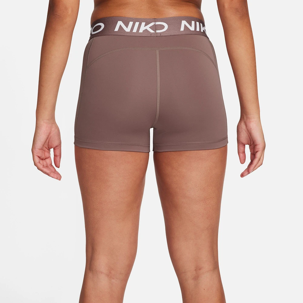 Nike Womens Pro 365 3" Shorts - White/Grey