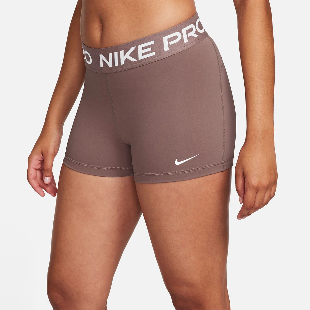 Nike Womens Pro 365 3" Shorts - White/Grey