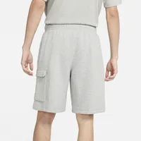 Nike Mens Cargo Club Shorts - White/Dark Grey Heather