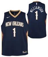 Nike Boys Zion Williamson Pelicans Swingman Jersey - Boys' Grade School Navy/Gold