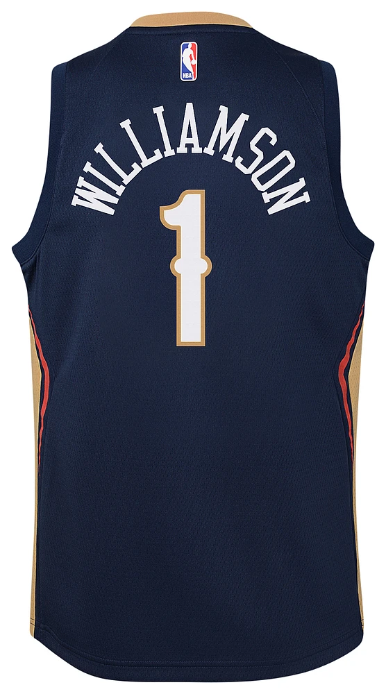 Nike Boys Zion Williamson Pelicans Swingman Jersey - Boys' Grade School Navy/Gold