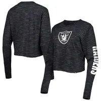 New Era Raiders Crop Long Sleeve T-Shirt - Women's