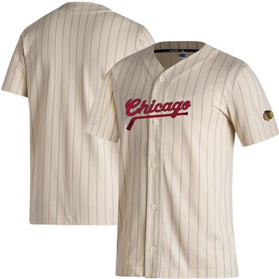 adidas Blackhawks Baseball Button-Up Shirt - Men's