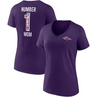 Fanatics Ravens Team Mother's Day V-Neck T-Shirt - Women's