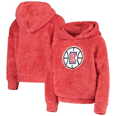 Outerstuff Clippers Influential Sherpa Pullover Hoodie - Girls' Grade School