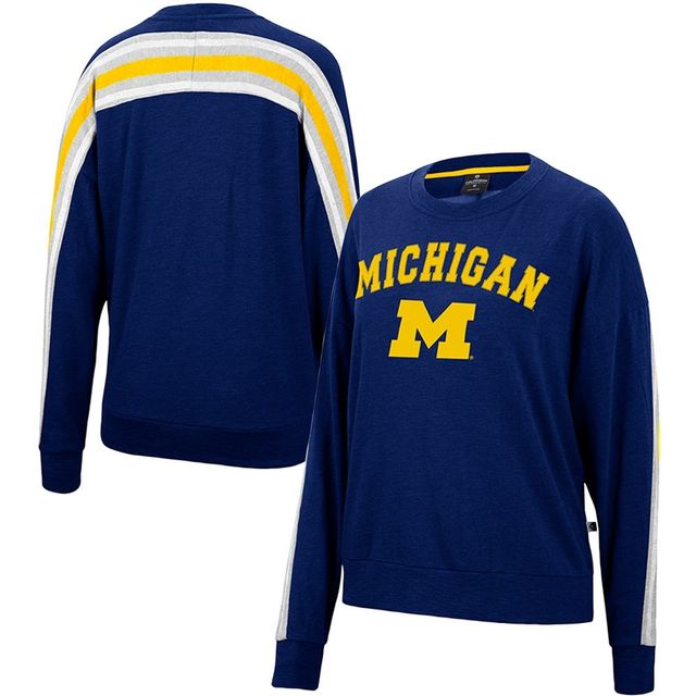 Colosseum Michigan Team Oversized Pullover Sweatshirt - Women's