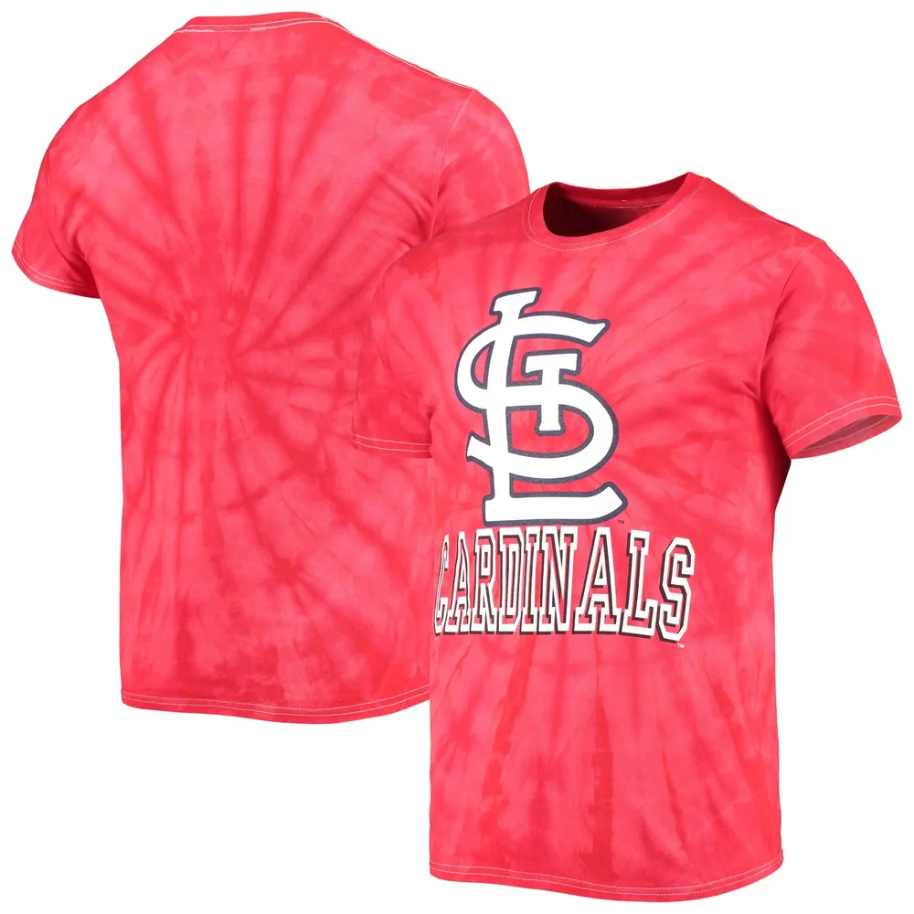 Stitches Cardinals Spider Tie-Dye T-Shirt - Men's