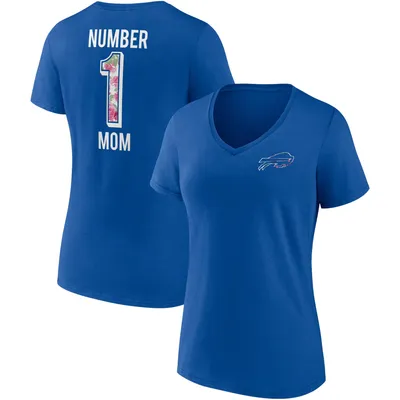 Fanatics Bills Team Mother's Day V-Neck T-Shirt - Women's