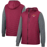 Colosseum Virginia Tech Course Herringbone Full-Zip Hoodie - Men's