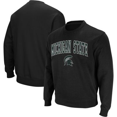Colosseum Michigan State Arch & Logo Crew Neck Sweatshirt - Men's