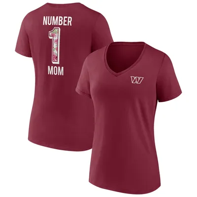 Fanatics Commanders Team Mother's Day V-Neck T-Shirt - Women's