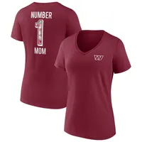 Fanatics Commanders Team Mother's Day V-Neck T-Shirt - Women's