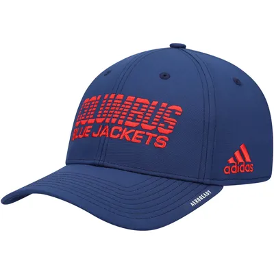 Adidas Blue Jackets Locker Room Coach Flex Hat - Men's