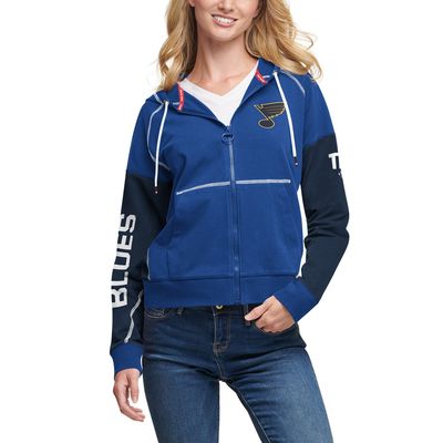 Tommy Hilfiger Blues Raglan Full-Zip Hoodie - Women's