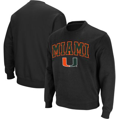 Colosseum Miami FL Arch & Logo Crew Neck Sweatshirt - Men's