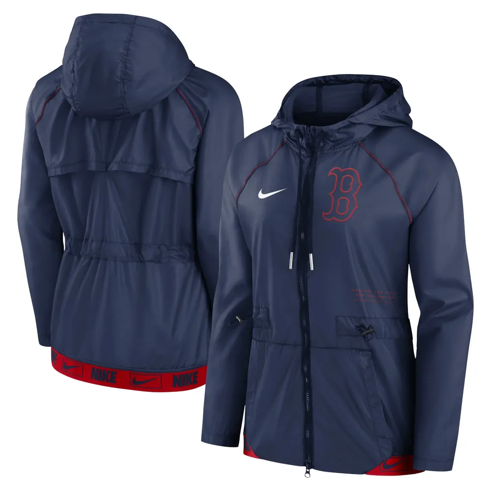 Nike Red Sox Statement Raglan Full-Zip Hoodie Jacket - Women's