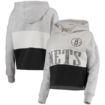 47 Brand Nets Lizzy Cutoff Pullover Hoodie - Women's