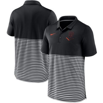 Nike Giants Home Plate Striped Polo - Men's