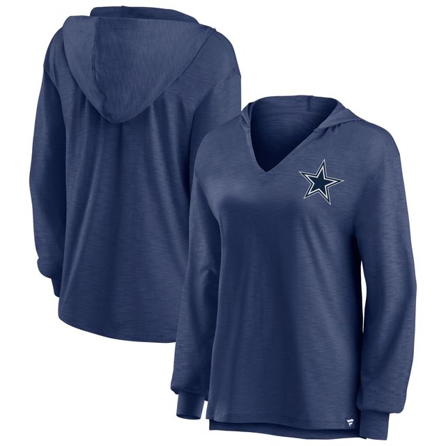 Dallas Cowboys Fanatics Branded Women's Jumper V-Neck Pullover Hoodie - Navy