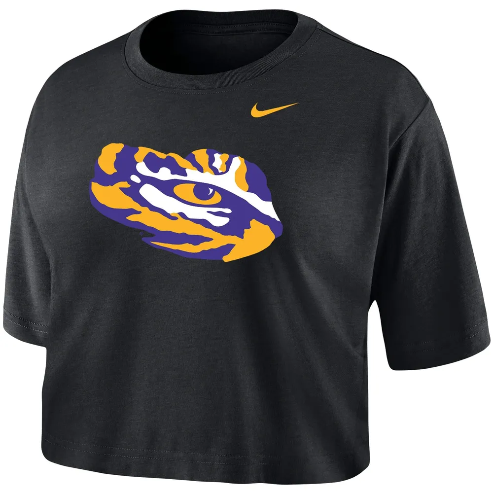 Nike LSU Cropped T-Shirt - Women's