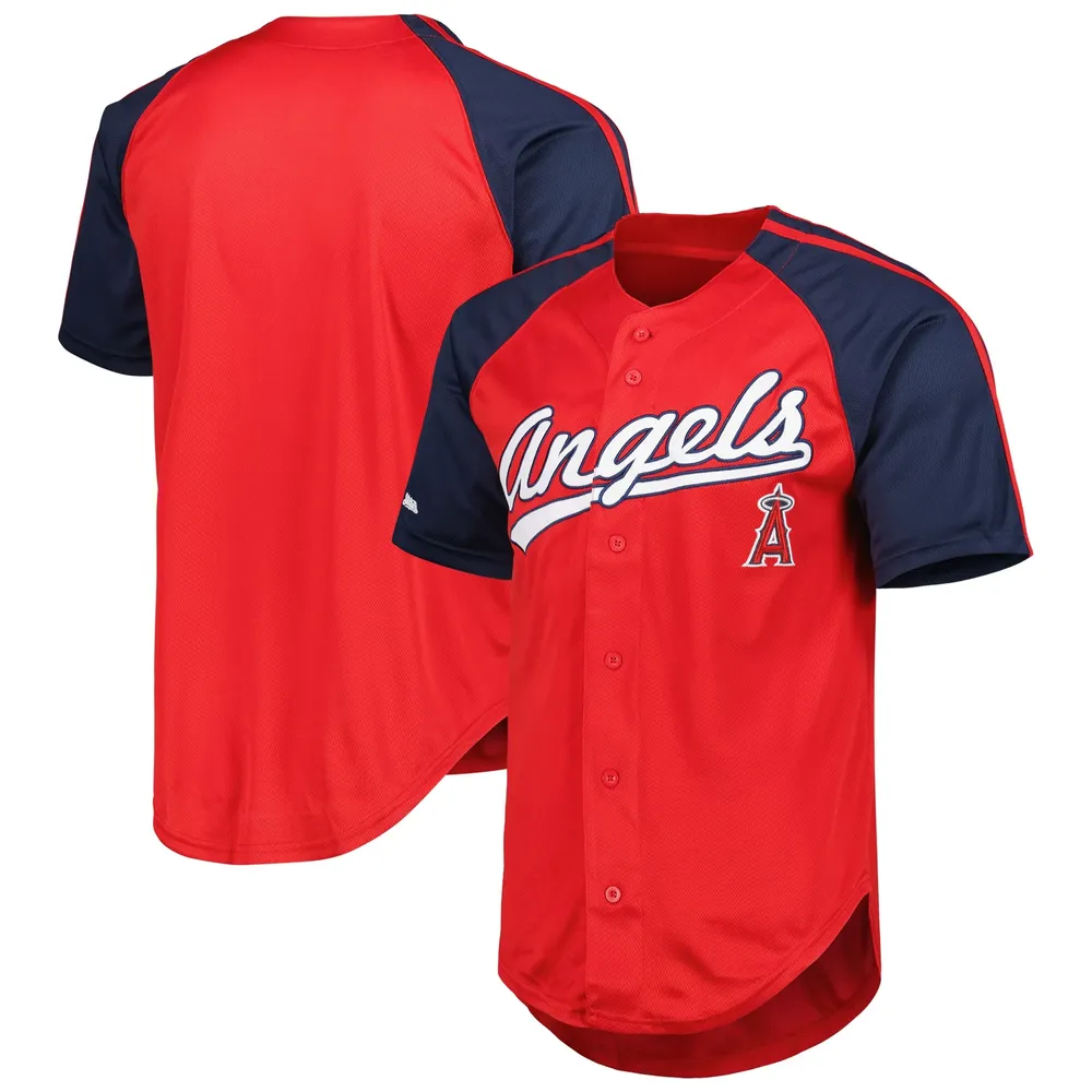 Stitches Angels Button-Down Raglan Replica Jersey - Men's