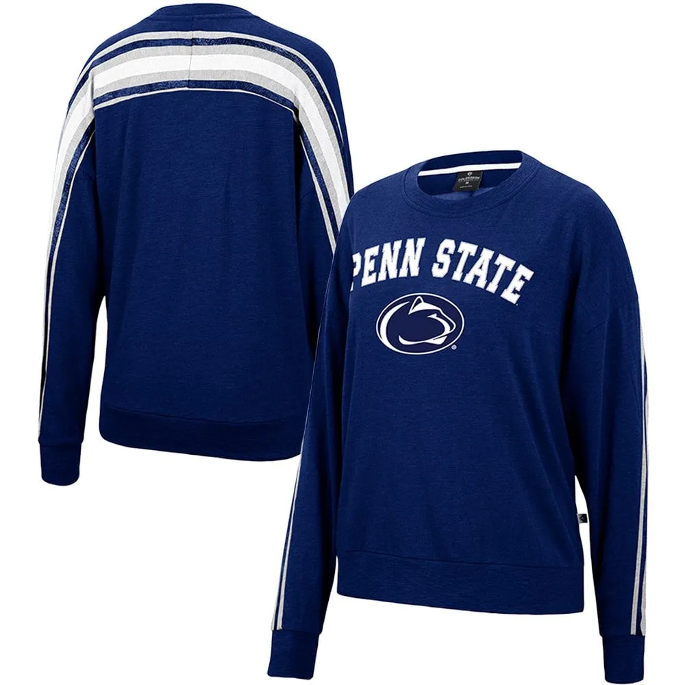 Colosseum Penn State Team Oversized Pullover Sweatshirt - Women's