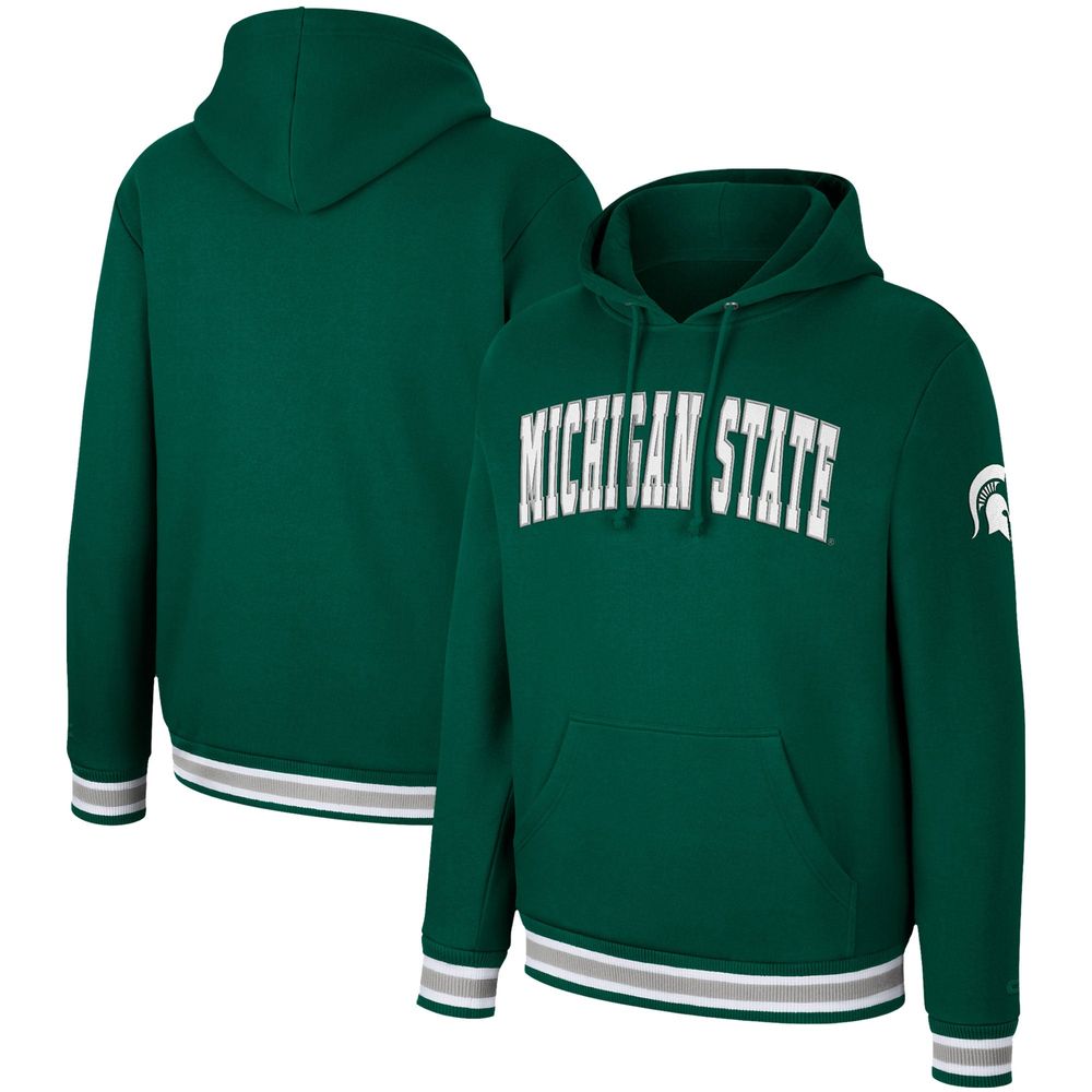 Colosseum Michigan State Varsity Arch Pullover Hoodie - Men's