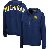 Colosseum Michigan Two-Hit Full-Zip Hoodie - Women's