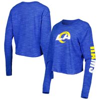 New Era Rams Crop Long Sleeve T-Shirt - Women's