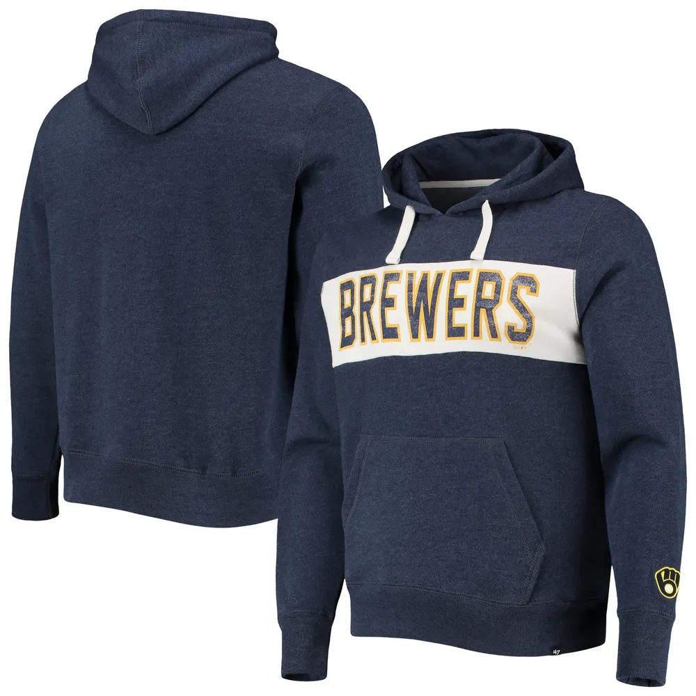 47 Brand Brewers Team Pullover Hoodie - Men's