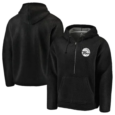 Fanatics 76ers Sherpa Half-Zip Hoodie - Men's