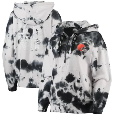 DKNY Sport Browns Dakota Oversized Tie-Dye Half-Zip Hoodie - Women's