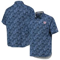 Tommy Bahama Nationals Jungle Shade Silk Camp Button-Up Shirt - Men's