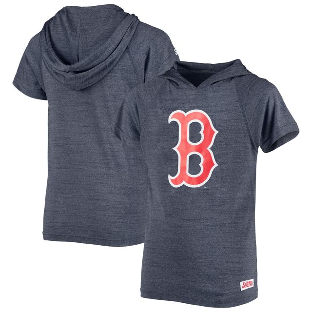 Lids Boston Red Sox Stitches Youth Raglan T-Shirt - Heathered Navy